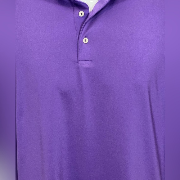 Peter Millar Men's Purple Short-Sleeve Polo - Picture 4 of 8